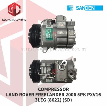 COMPRESSOR LAND ROVER FREELANDER 2006 5PK PXV16 (8622)(SD)