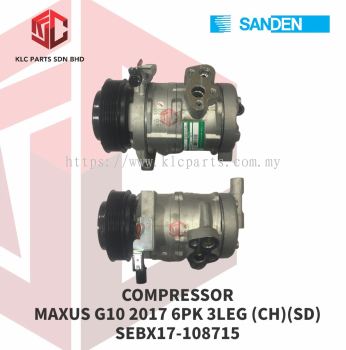 COMPRESSOR MAXUS G10 2017 6PK (CH)(SD) SEBX17-108715