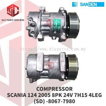 COMPRESSOR SCANIA 124 2005 8PK 24V 7H15(SD) -8067-7980