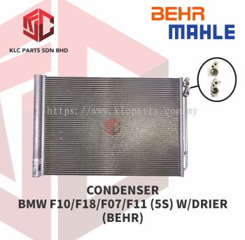 CONDENSER BMW F10/F18/F07/F11 (5S) W/DRIER (BEHR)