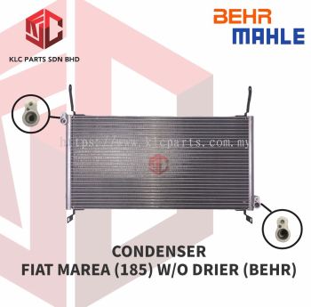 CONDENSER FIAT MAREA (185) W/O DRIER (BEHR)