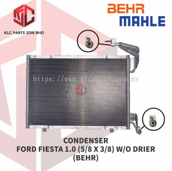 CONDENSER FORD FIESTA 1.0 (5/8 X 3/8) W/O DRIER (BEHR)