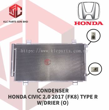 CONDENSER HONDA CIVIC 2.0 2017 (FK8) TYPE R W/DRIER (O)