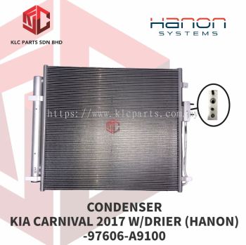 CONDENSER KIA CARNIVAL 2017 W/DRIER (HANON) -97606-A9100