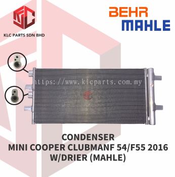 CONDENSER MINI COOPER CLUBMANF 54/F55 2016 W/DRIER (MAHLE)