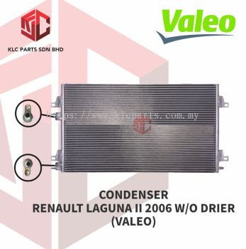 CONDENSER RENAULT LAGUNA II 2006 W/O DRIER (VALEO)