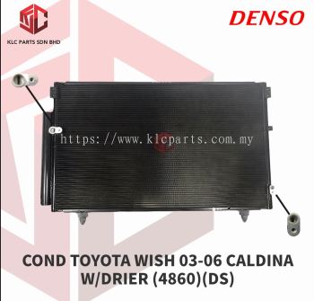 CONDENSER TOYOTA WISH 03-06 CALDINA W/DRIER (4860) (DS)