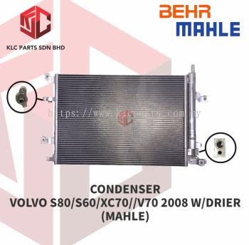 CONDENSER VOLVO S80/S60/XC70/V70 2008 W/DRIER (MAHLE)