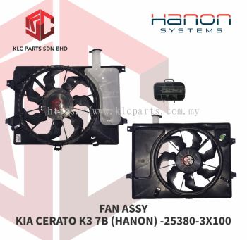 FAN ASSY KIA CERATO K3 7B (HANON) -25380-3X100