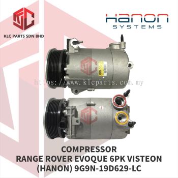 COMPRESSOR RANGE ROVER EVOQUE 6PK VISTEON 3LEG 2PIN (HANON) 9G9N-19D629-LC