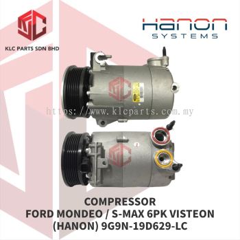 COMPRESSOR FORD MONDEO / S-MAX 6PK VISTEON 3LEG 2PIN (HANON) 9G9N-19D629-LC