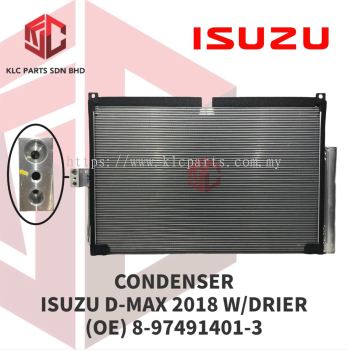 CONDENSER ISUZU D-MAX 2018 W/DRIER (ISUZU)(OE) 8-97491401-3 