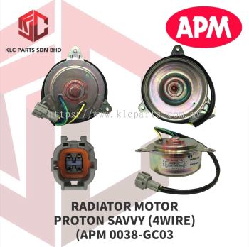 RADIATOR MOTOR PROTON SAVVY (4 WIRE)(APM) 0038-GC03