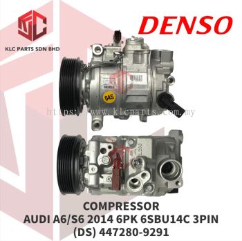 COMPRESSOR AUDI A6/S6 2014 6PK 6SBU14C 3LEG  3PIN 110MM (DS) 447280-9291