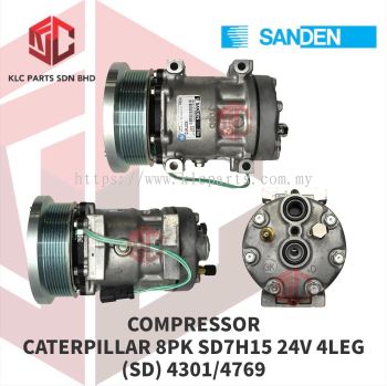 COMP CATERPILLAR 8PK SD7H15 24V 4LEG 130MM (SANDEN) 4301/4769