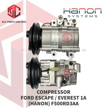 COMPRESSOR FORD ESCAPE / EVEREST 2006 1A HS18 4LEG 1PIN (HANON) F500RD3AA