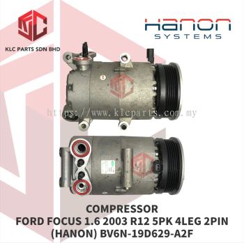 COMPRESSOR FORD FOCUS 1.6 2003 R12 5PK 4LEG 2PIN 117MM (HANON) BV6N-19D629-A2F