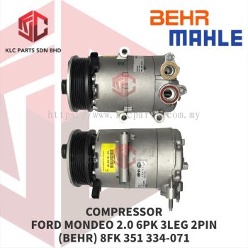 COMPRESSOR FORD MONDEO 2.0 6PK 3LEG 2PIN 118MM (BEHR) 8FK 351 334-071