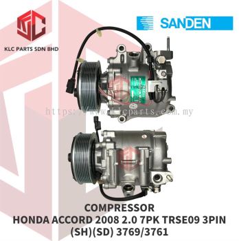 COMPRESSOR HONDA ACCORD 2008 2.0 7PK TRSE09 4LEG 3PIN 122MM (SH)(SD) 3769/3761