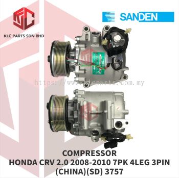 COMPRESSOR HONDA CRV SD 2.0 2008-2010 7PK 4LEG 3PIN 106MM (CHINA)(SD) 3757