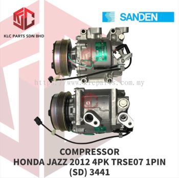 COMPRESSOR HONDA JAZZ 2012 4PK TRSE07 4LEG 1PIN 117MM (SD) 3441