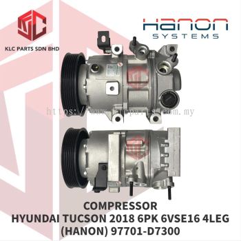 COMPRESSOR HYUNDAI TUCSON 2018 6PK 6VSE16 4LEG (HANON) 97701-D7300