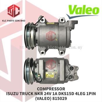 COMPRESSOR ISUZU TRUCK ELF / NHR / NKR 24V 1A DKS15D 4LEG 1PIN 126MM (VALEO) 815029