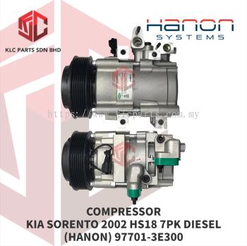 COMPRESSOR KIA SORENTO 2002 HS18 7PK DIESEL (HANON) 97701-3E300