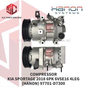 COMPRESSOR KIA SPORTAGE 2018 6PK 6VSE16 4LEG (HANON) 97701-D7300