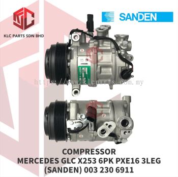 COMPRESSOR MERCEDES GLC X253 6PK PXE16 3LEG (SANDEN) 003 230 6911