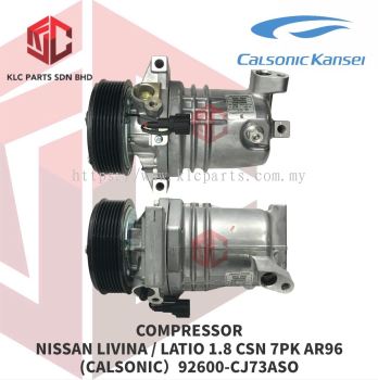 COMPRESSOR NISSAN LIVINA / LATIO 1.8 CSN 7PK AR96 (CALSONIC) 92600-CJ73ASO 