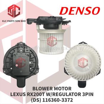 BLOWER MOTOR LEXUS RX200T W/REGULATOR & WHEEL 3PIN (DS) 116360-3372