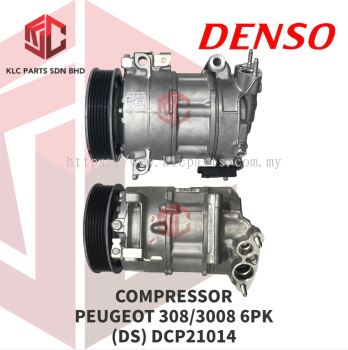 COMPRESSOR PEUGEOT 308 / 3008 / 5008 2008 6PK 6SEL16C 3LEG 2PIN 124MM (DS) DCP21014 / 447150-8490 