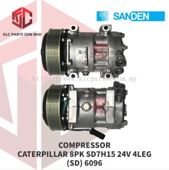 COMPRESSOR CATERPILLAR 8PK SD7H15 24V 4LEG 137MM (SANDEN) 6096 / 372-9493 