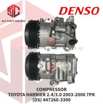 COMPRESSOR TOYOTA HARRIER 2.4/3.0 2003-2006 7PK 6SEU16C 4LEG 130MM (DENSO) 447260-3390