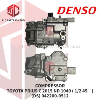 COMPRESSOR TOYOTA PRIUS C 2015 ND 1040 (1/2 45')(DS) 042200-0512 