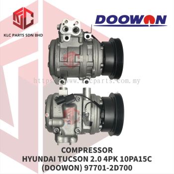 COMPRESSOR HYUNDAI TUCSON 2.0 4PK 10PA15C 4LEG 132MM (DOOWON) 97701-2D700 