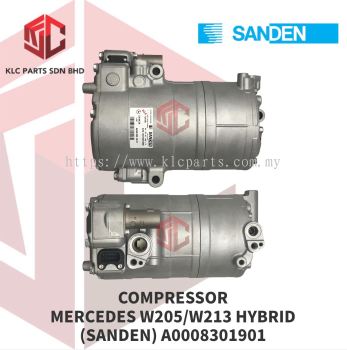 COMPRESSOR MERCEDES W205/W213 HYBRID (SANDEN) A0008301901 / SHS-33L4180