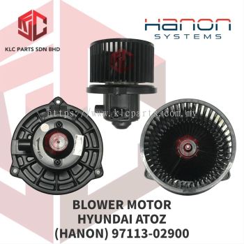 BLOWER MOTOR HYUNDAI ATOZ W/WHEEL (HANON) 97113-02900 