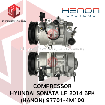 COMPRESSOR HYUNDAI SONATA LF 2014 6PK VS16E 3LEG 2PIN (HANON) 97701-4M100