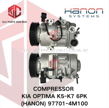 COMPRESSOR KIA OPTIMA K5-K7 6PK VS16E 3LEG 2PIN (HANON) 97701-4M100