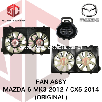 FAN ASSY MAZDA 6 MK3 2012 2.2 / CX-5 2014 (2PCS MOTOR)(ORIGINAL)