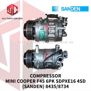 COMPRESSOR MINI COOPER F45 6PK SDPXE16 4SD (SANDEN) 8435/8734