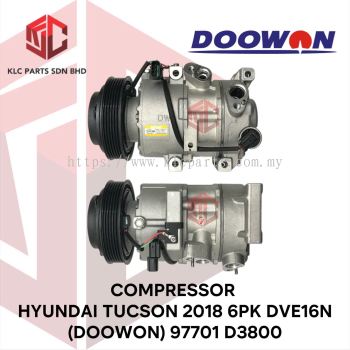 COMPRESSOR HYUNDAI TUCSON 2018 6PK DVE16N 3PIN 4LEG (DOOWON) 97701 D3800