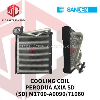 COOLING COIL PERODUA AXIA SD (SANDEN) M1700-A0090 / M1992-71060