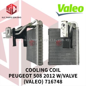 COOLING COIL PEUGEOT 508 2012 W/VALVE (VALEO) 716748