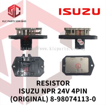 RESISTOR ISUZU NPR 24V 4PIN (ORIGINAL) 8-98074113-0