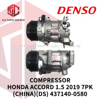 COMPRESSOR HONDA ACCORD 1.5 2019 7PK 6SEBU14C 4LEG 3PIN (CHINA)(DS) 437140-0580