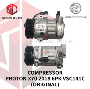 COMPRESSOR PROTON X70 2018 6PK VCS141C 1PIN 3LEG (ORIGINAL) 790810