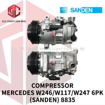 COMPRESSOR MERCEDES W246/W117/W247 6PK PXC14 3PIN 3LEG (SANDEN) 8835